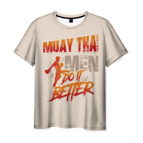 Мужская футболка 3D с принтом Muay Thai в Кировске, 100% полиэфир | прямой крой, круглый вырез горловины, длина до линии бедер | fight | muay thai | thai boxing | ufc | бокс | ката | кикбоксин | лаос | лоу кик | муай | мьянма | поединок | таиланд | тай | тайский | таолу