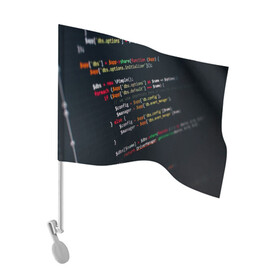 Флаг для автомобиля с принтом ПРОГРАММИСТ в Кировске, 100% полиэстер | Размер: 30*21 см | anonymus | cod | hack | hacker | it | program | texture | айти | аноним | анонимус | взлом | код | кодинг | программа | программист | текстура | хак | хакер