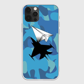 Чехол для iPhone 12 Pro Max с принтом ВВС в Кировске, Силикон |  | Тематика изображения на принте: aircraft | camouflage | flight | paper | shadow | ввс | камуфляж | полет | самолет | тень