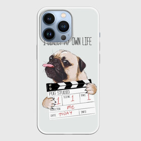 Чехол для iPhone 13 Pro с принтом I direct my own life в Кировске,  |  | animal | board | direct | dog | his | i | life | pug | slate | the inscription | грифельная | доска | животное | жизнь | мопс | надпись | направляю | свою | собака | я