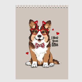 Скетчбук с принтом I need your love в Кировске, 100% бумага
 | 48 листов, плотность листов — 100 г/м2, плотность картонной обложки — 250 г/м2. Листы скреплены сверху удобной пружинной спиралью | animal | bow tie | breed | corgi | cute | dog | funny | hearts | holiday | pembroke | polka dot | red | saint | valentine | валентина | вельш корги | галстук бабочка | горошек | день | животное | красный | любовь | милая | очки | пемброк | пород