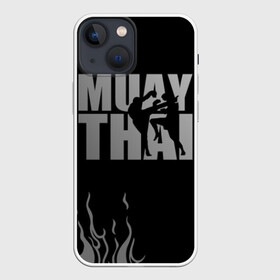 Чехол для iPhone 13 mini с принтом Muay Thai в Кировске,  |  | Тематика изображения на принте: fight | muay thai | thai boxing | ufc | бокс | ката | кикбоксин | лаос | лоу кик | муай | мьянма | поединок | таиланд | тай | тайский | таолу