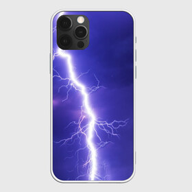 Чехол для iPhone 12 Pro Max с принтом Молния в Кировске, Силикон |  | вспышка | интересная | молния | небо | необычная | прикольная | яркая