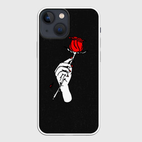 Чехол для iPhone 13 mini с принтом Lil Peep (Rose) в Кировске,  |  | Тематика изображения на принте: baby | broken | cry | lil | lil peep | peep | rap | rose | лил | лил пип | пип | реп | роза | сердце