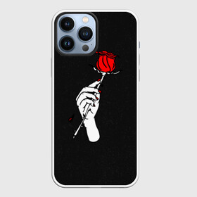 Чехол для iPhone 13 Pro Max с принтом Lil Peep (Rose) в Кировске,  |  | baby | broken | cry | lil | lil peep | peep | rap | rose | лил | лил пип | пип | реп | роза | сердце