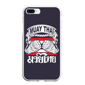Чехол для iPhone 7Plus/8 Plus матовый с принтом Muay Thai в Кировске, Силикон | Область печати: задняя сторона чехла, без боковых панелей | fight | muay thai | thai boxing | ufc | бокс | ката | кикбоксин | лаос | лоу кик | муай | мьянма | поединок | таиланд | тай | тайский | таолу