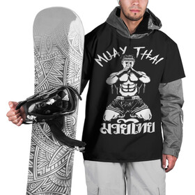 Накидка на куртку 3D с принтом  Muay Thai в Кировске, 100% полиэстер |  | Тематика изображения на принте: fight | muay thai | thai boxing | ufc | бокс | ката | кикбоксин | лаос | лоу кик | муай | мьянма | поединок | таиланд | тай | тайский | таолу