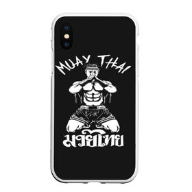 Чехол для iPhone XS Max матовый с принтом Muay Thai в Кировске, Силикон | Область печати: задняя сторона чехла, без боковых панелей | fight | muay thai | thai boxing | ufc | бокс | ката | кикбоксин | лаос | лоу кик | муай | мьянма | поединок | таиланд | тай | тайский | таолу