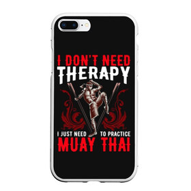 Чехол для iPhone 7Plus/8 Plus матовый с принтом Muay Thai в Кировске, Силикон | Область печати: задняя сторона чехла, без боковых панелей | fight | muay thai | thai boxing | ufc | бокс | ката | кикбоксин | лаос | лоу кик | муай | мьянма | поединок | таиланд | тай | тайский | таолу