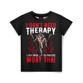 Детская футболка 3D с принтом Muay Thai в Кировске, 100% гипоаллергенный полиэфир | прямой крой, круглый вырез горловины, длина до линии бедер, чуть спущенное плечо, ткань немного тянется | Тематика изображения на принте: fight | muay thai | thai boxing | ufc | бокс | ката | кикбоксин | лаос | лоу кик | муай | мьянма | поединок | таиланд | тай | тайский | таолу