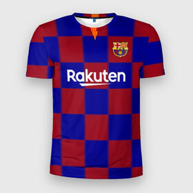 Мужская футболка 3D спортивная с принтом Barcelona Messi в Кировске, 100% полиэстер с улучшенными характеристиками | приталенный силуэт, круглая горловина, широкие плечи, сужается к линии бедра | barca | fc barca | fc barcelona | барса | лионель месси | мадрид барселона | фк барселона | форма барселоны | форма месси | футбольная форма | юнайтед барселона