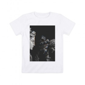 Детская футболка хлопок с принтом SINGULARITY #1 в Кировске, 100% хлопок | круглый вырез горловины, полуприлегающий силуэт, длина до линии бедер | квадрат | мода | сатуя | чёрно белое