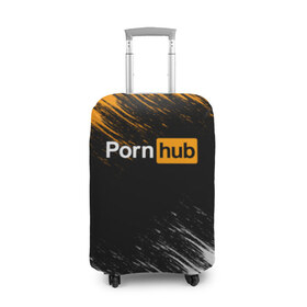 Чехол для чемодана 3D с принтом Порно (1) в Кировске, 86% полиэфир, 14% спандекс | двустороннее нанесение принта, прорези для ручек и колес | brazzers | браззерс | порхаб