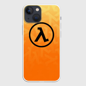 Чехол для iPhone 13 mini с принтом HALF LIFE в Кировске,  |  | aperture laboratorie | black mesa | gordon freeman | half life | half life 3 | logo | valve | блэк меса | вэлв | гордон фриман | игра | лого | монтировка | фантастика | халф лайф