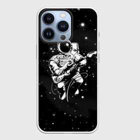 Чехол для iPhone 13 Pro с принтом Cosmorock в Кировске,  |  | Тематика изображения на принте: cosmonaut | cosmos | guitar | music | rock | space | spacesuit | star | гитара | звезда | космонавт | космос | музыка | скафандр