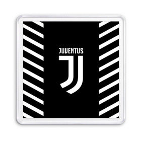 Магнит 55*55 с принтом JUVENTUS SPORT в Кировске, Пластик | Размер: 65*65 мм; Размер печати: 55*55 мм | Тематика изображения на принте: cr7 | fc | football | football club | juve | juventus | ronaldo | sport | роналдо | спорт | спортивные | униформа | фирменные цвета | фк | футбол | футбольный клуб | ювентус