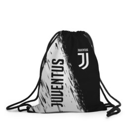 Рюкзак-мешок 3D с принтом JUVENTUS SPORT в Кировске, 100% полиэстер | плотность ткани — 200 г/м2, размер — 35 х 45 см; лямки — толстые шнурки, застежка на шнуровке, без карманов и подкладки | cr7 | fc | football | football club | juve | juventus | ronaldo | sport | роналдо | спорт | спортивные | униформа | фирменные цвета | фк | футбол | футбольный клуб | ювентус