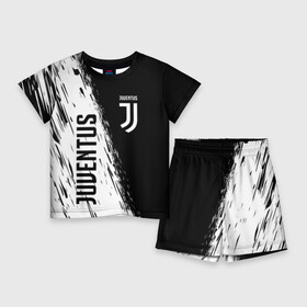 Детский костюм с шортами 3D с принтом JUVENTUS SPORT в Кировске,  |  | cr7 | fc | football | football club | juve | juventus | ronaldo | sport | роналдо | спорт | спортивные | униформа | фирменные цвета | фк | футбол | футбольный клуб | ювентус