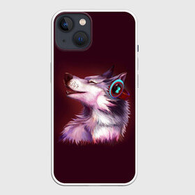 Чехол для iPhone 13 с принтом Волк в Кировске,  |  | волк | животные | игры | музыка | наушники | собака | хаски
