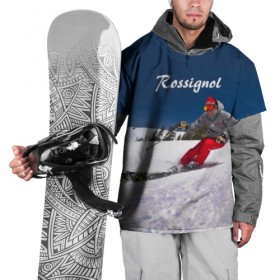 Накидка на куртку 3D с принтом Rossignol в Кировске, 100% полиэстер |  | france | movement | rossignol | snow | speed | вершина | горные лыжи | горы | движение | скорость | снег | франция