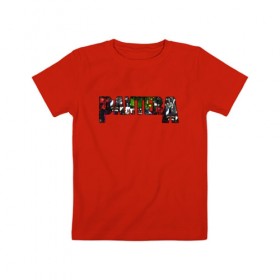 Детская футболка хлопок с принтом Pantera в Кировске, 100% хлопок | круглый вырез горловины, полуприлегающий силуэт, длина до линии бедер | alternative | hardcore | metal | newage | nu metal | pantera | progressive metal | punk | метал | пантера | рок | хардрок