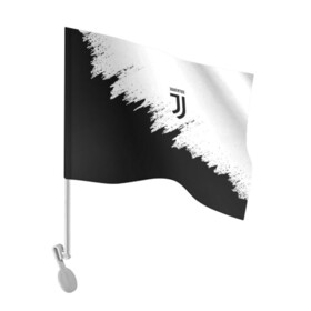 Флаг для автомобиля с принтом JUVENTUS SPORT в Кировске, 100% полиэстер | Размер: 30*21 см | black and white | cr7 | fc | football | football club | juve | juventus | ronaldo | sport | роналдо | спорт | спортивные | униформа | фирменные цвета | фк | футбол | футбольный клуб | черно белый | ювентус