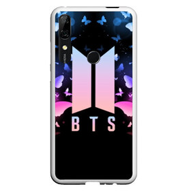 Чехол для Honor P Smart Z с принтом BTS BUTTERFLIES в Кировске, Силикон | Область печати: задняя сторона чехла, без боковых панелей | Тематика изображения на принте: bangtan boys | bt21 | bts | bts army | bts stickers | butterflies | j hope | jimin | jin | jungkook | k pop | rap monster | rapmon | suga | v | бабочки | бтс | корея | стикеры bts