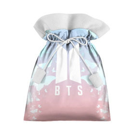 Подарочный 3D мешок с принтом BTS BUTTERFLIES в Кировске, 100% полиэстер | Размер: 29*39 см | bangtan boys | bt21 | bts | bts army | bts stickers | butterflies | j hope | jimin | jin | jungkook | k pop | rap monster | rapmon | suga | v | бабочки | бтс | корея | стикеры bts