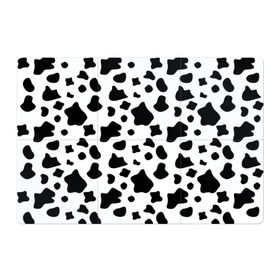 Магнитный плакат 3Х2 с принтом Корова в Кировске, Полимерный материал с магнитным слоем | 6 деталей размером 9*9 см | animal | black white | cow | pattern | животное | кавай | корова | паттерн | пятна | черно белое