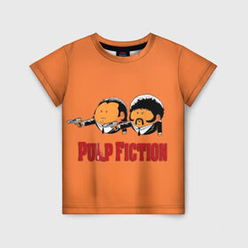 Детская футболка 3D с принтом Pulp Fiction - Art 2 в Кировске, 100% гипоаллергенный полиэфир | прямой крой, круглый вырез горловины, длина до линии бедер, чуть спущенное плечо, ткань немного тянется | art | film | movie | pulp fiction | tarantino | кино | криминальное чтиво | приколы | тарантино | фильмы