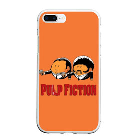 Чехол для iPhone 7Plus/8 Plus матовый с принтом Pulp Fiction - Art 2 в Кировске, Силикон | Область печати: задняя сторона чехла, без боковых панелей | Тематика изображения на принте: art | film | movie | pulp fiction | tarantino | кино | криминальное чтиво | приколы | тарантино | фильмы