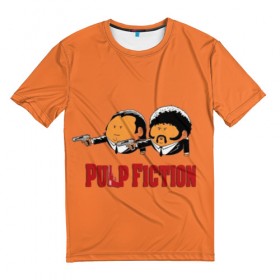 Мужская футболка 3D с принтом Pulp Fiction - Art 2 в Кировске, 100% полиэфир | прямой крой, круглый вырез горловины, длина до линии бедер | art | film | movie | pulp fiction | tarantino | кино | криминальное чтиво | приколы | тарантино | фильмы