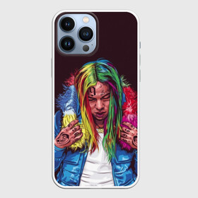 Чехол для iPhone 13 Pro Max с принтом Color в Кировске,  |  | 6ix9ine | bebe | daniel hernandez | rap | stoopid | tekashi | рэп | сикснайн | текаши