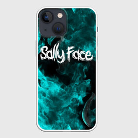 Чехол для iPhone 13 mini с принтом SALLY FACE в Кировске,  |  | face | fire | flame | game | horror | larry | sally | sally face | sanity s fall | игра | ларри | мальчик с протезом | огонь | салли | салли фейс | ужасы