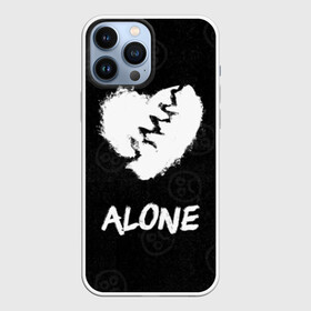 Чехол для iPhone 13 Pro Max с принтом Alone в Кировске,  |  | alone | baby | bad | broken | cry | lil | lil peep | peep | rap | rose | sad | tentacion | xxxtentacion | лил | лил пип | пип | реп | роза | сердце | тентасион