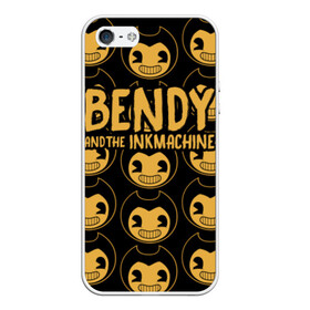 Чехол для iPhone 5/5S матовый с принтом Bendy And The Ink Machine (35) в Кировске, Силикон | Область печати: задняя сторона чехла, без боковых панелей | Тематика изображения на принте: bendy | bendy and the ink machine | devil | game | horror | ink | mask | бенди | бенди и чернильная машина | краска | чернила