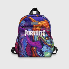 Детский рюкзак 3D с принтом FORTNITE HYPERBEAST в Кировске, 100% полиэстер | лямки с регулируемой длиной, сверху петелька, чтобы рюкзак можно было повесить на вешалку. Основное отделение закрывается на молнию, как и внешний карман. Внутри дополнительный карман. По бокам два дополнительных кармашка | Тематика изображения на принте: 2019 | armor | armour | cybersport | esport | fortnite | game | hyperbeast | logo | monster | season 9 | skin | броня | игра | киберспорт | сезон 9 | фиолетовый | фортнайт