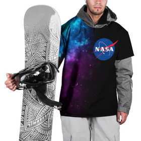 Накидка на куртку 3D с принтом NASA (SPACE) 4.2 в Кировске, 100% полиэстер |  | nasa | paint | space | звезды | космос | краска | наса | черная дыра