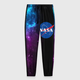 Мужские брюки 3D с принтом NASA (SPACE) 4.2 в Кировске, 100% полиэстер | манжеты по низу, эластичный пояс регулируется шнурком, по бокам два кармана без застежек, внутренняя часть кармана из мелкой сетки | nasa | paint | space | звезды | космос | краска | наса | черная дыра