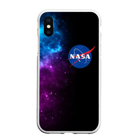 Чехол для iPhone XS Max матовый с принтом NASA (SPACE) 4 2 в Кировске, Силикон | Область печати: задняя сторона чехла, без боковых панелей | nasa | paint | space | звезды | космос | краска | наса | черная дыра