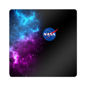 Магнит виниловый Квадрат с принтом NASA (SPACE) 4.2 в Кировске, полимерный материал с магнитным слоем | размер 9*9 см, закругленные углы | nasa | paint | space | звезды | космос | краска | наса | черная дыра