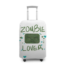 Чехол для чемодана 3D с принтом Zombie Lover в Кировске, 86% полиэфир, 14% спандекс | двустороннее нанесение принта, прорези для ручек и колес | funny | mine | minecraft | mods | noob | pro | skins | story | vs | zombie | инди | конструктор | майнкрафт | моды | нуб | скин | скрипер | шахта