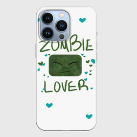 Чехол для iPhone 13 Pro с принтом Zombie Lover в Кировске,  |  | Тематика изображения на принте: funny | mine | minecraft | mods | noob | pro | skins | story | vs | zombie | инди | конструктор | майнкрафт | моды | нуб | скин | скрипер | шахта