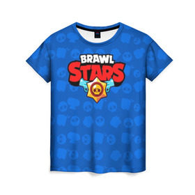 Женская футболка 3D с принтом Brawl Stars 12 в Кировске, 100% полиэфир ( синтетическое хлопкоподобное полотно) | прямой крой, круглый вырез горловины, длина до линии бедер | android | brawl | brawl stars | clash | clash royale | game | royale | stars | андроид | игра | мобильные игры