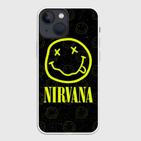 Чехол для iPhone 13 mini с принтом Nirvana 1 в Кировске,  |  | cobain | kurt | kurt cobain | nirvana | rock | smile | гитара | кобейн | курт | курт кобейн | нирвана | рок