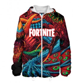 Мужская куртка 3D с принтом FORTNITE HYPERBEAST в Кировске, ткань верха — 100% полиэстер, подклад — флис | прямой крой, подол и капюшон оформлены резинкой с фиксаторами, два кармана без застежек по бокам, один большой потайной карман на груди. Карман на груди застегивается на липучку | battle royale | fortnite | fortnite battle royale | futuresynth | game | outrun | retrowave | synth | synthwave | игры | ретровейв | синтвейв | фортнайт