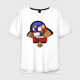 Мужская футболка хлопок Oversize с принтом Brawl Stars 6 в Кировске, 100% хлопок | свободный крой, круглый ворот, “спинка” длиннее передней части | android | brawl | brawl stars | clash | clash royale | game | royale | stars | андроид | игра | мобильные игры