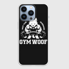 Чехол для iPhone 13 Pro с принтом GYM WOOF в Кировске,  |  | bodybuilding | diet | exercise | fitness | gym | heath | motivation | muscle | phil | training | workout | бодибилдинг | мотивация | спорт | трансформация | фитнес | эстетичный