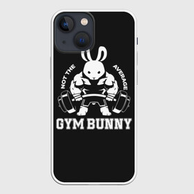 Чехол для iPhone 13 mini с принтом GYM BUNNY в Кировске,  |  | bodybuilding | diet | exercise | fitness | gym | heath | motivation | muscle | phil | training | workout | бодибилдинг | мотивация | спорт | трансформация | фитнес | эстетичный