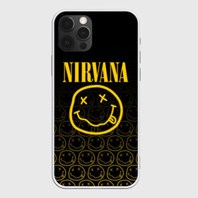 Чехол для iPhone 12 Pro Max с принтом NIRVANA в Кировске, Силикон |  | Тематика изображения на принте: music | nirvana | rip smile | rock | smile | группа | курт кобейн | музыка | нирвана | рок | смайл